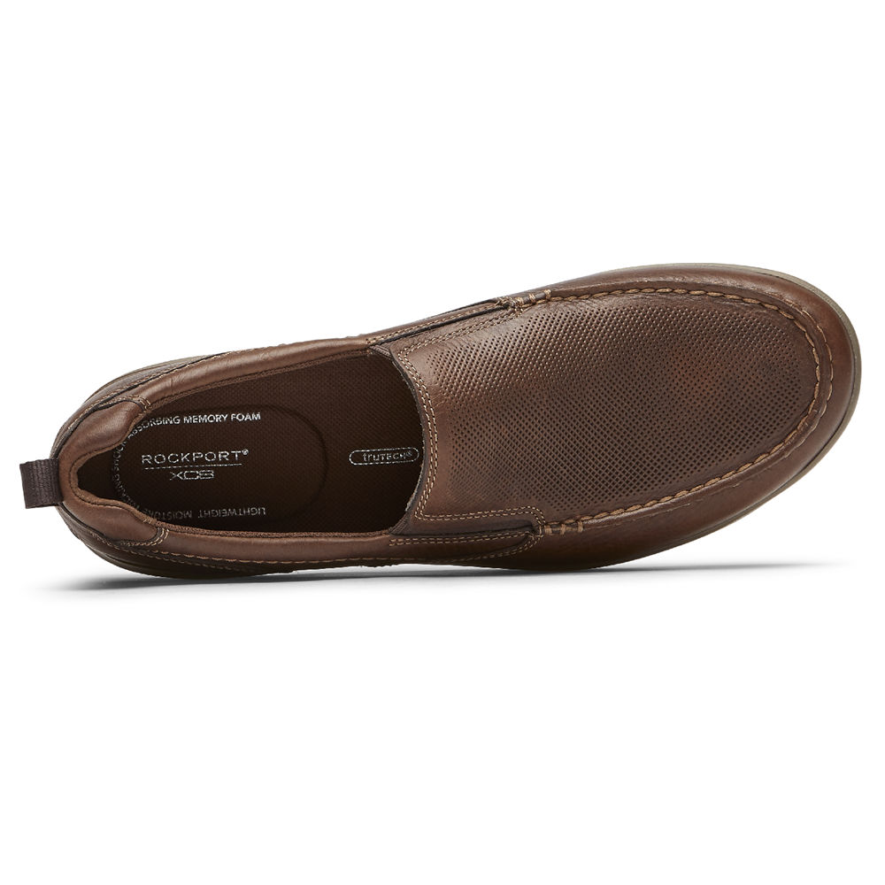 Rockport Slip-Ons Herre Brune - City Edge - UWSJ49328